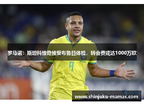 罗马诺：斯坦科维奇接受布鲁日体检，转会费或达1000万欧